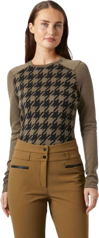 Helly Hansen - W Lifa Merino Midweight Graphic 1/2 Zip - Baselayer - Blauw - Dames