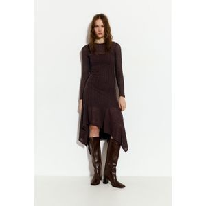 Midi-Jurk Met Asymmetrische Zoom