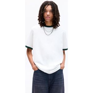 T-Shirt Met Contrasterende Ribbiezen