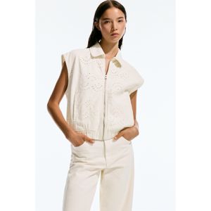 Geborduurd Katoenen Gilet