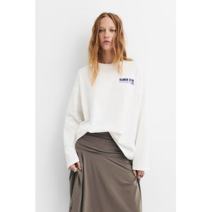 T-Shirt Met Lange Mouwen En Ramen