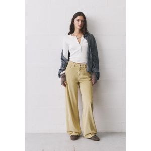 Corduroy Broek Met Wijde Pijpen