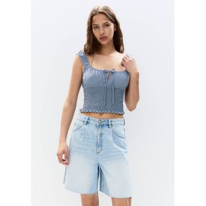 Geplooide Top In Korsetstijl