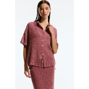 Ajour Overhemd Met Korte Mouw