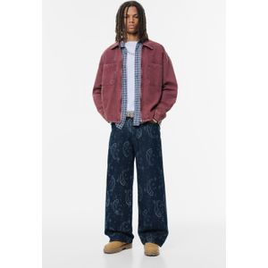 Jeans Met Wijde Pijpen En Paisleyprint