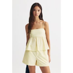 Gestreepte Popeline Top