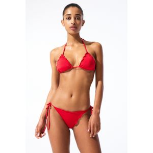 Driehoekige Bikinitop Met Volant
