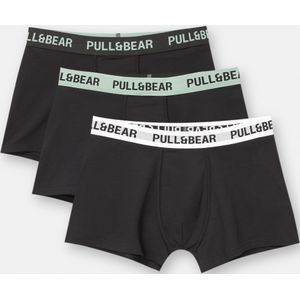 3-Pack Zwarte Boxershorts Met Muntlogo