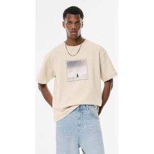 Sweater Met Korte Mouw En Pinguïnprint