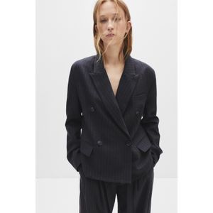 Oversized Blazer Met Krijtstreep