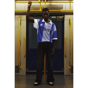 Geruit Stwd Voetbal T-Shirt