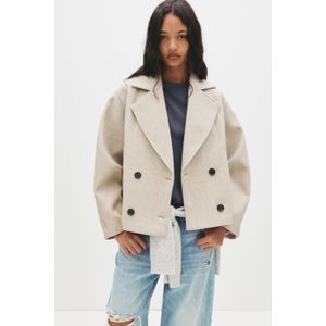 Korte Jas Van Synthetische Wol