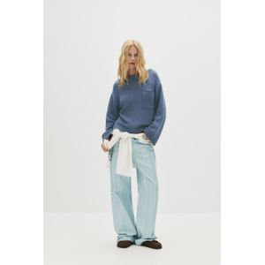 Oversized Trui Met Wijde Hals