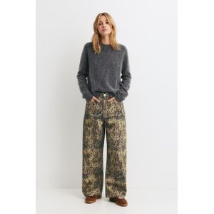 Pofmouw Jeans Met Panterprint