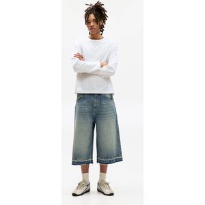 Stwd Super Baggy Jorts Met Verwassen Afwerking