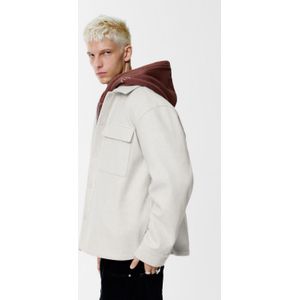 Overshirt Van Laken Met Zakken