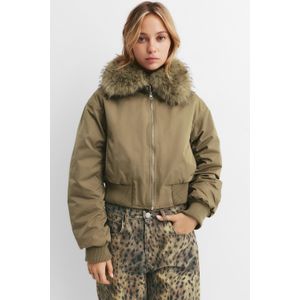 Bomberjack Met Kraag Van Imitatiebont