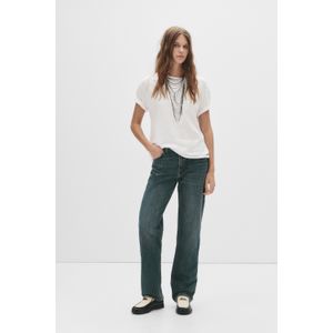 Straight Jeans Met Halfhoge Taille