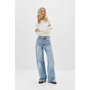 Jeans Met Hoge Taille En Wijde Pijpen