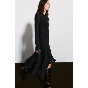 Midi-Jurk Met Asymmetrische Zoom
