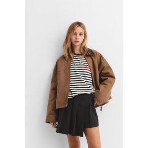 Asymmetrische Minirok Met Bandplooi