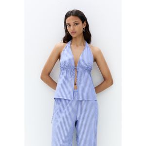 Gestreepte Top Met Strik