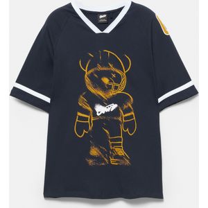 Stwd T-Shirt Met Beerprint In Hockeystijl