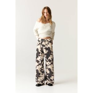 Baggy Broek Met Koeprint