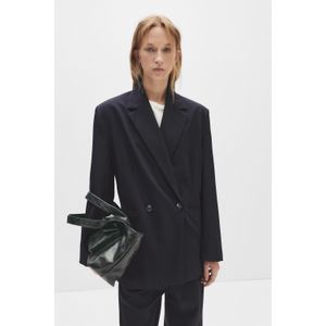 Dubbele Blazer Met Krijtstreep