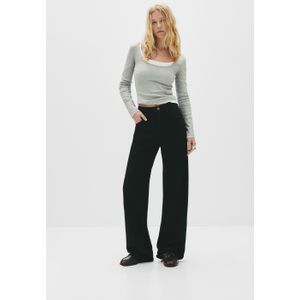 Straight Jeans Met Hoge Taille