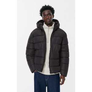 Licht Gewatteerd Jack Met Capuchon