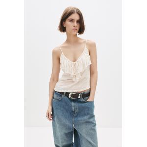 Asymmetrische Top Met Bandjes En Volant