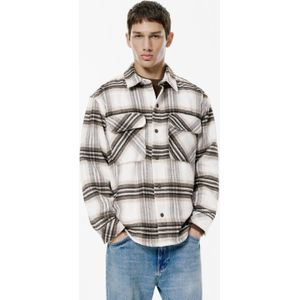 Geruit Overshirt In Bruin