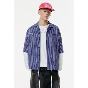 Gestreept Overhemd Met Stwd-Patch