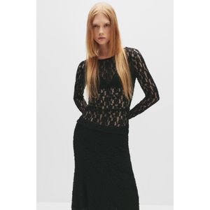 Kanten Top Met Blote Rug