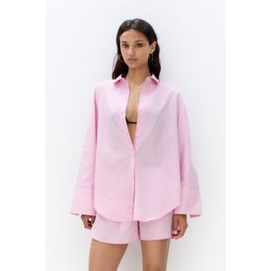 Gestreepte Blouse Met Brede Manchetten