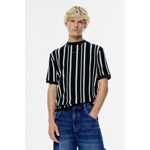 Tricot T-Shirt Met Panelen