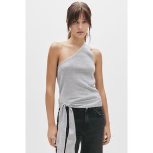 Asymmetrische Top Van Glanzende Stof