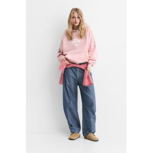 Sweatshirt Met Capuchon En Tekst