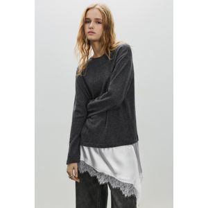 Gecombineerd Kanten T-Shirt