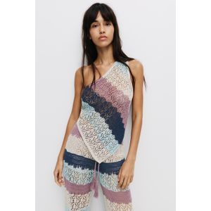 Gestreepte Crochet Top