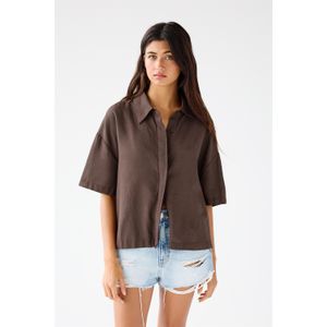 Rustieke Overhemd Met Korte Mouw