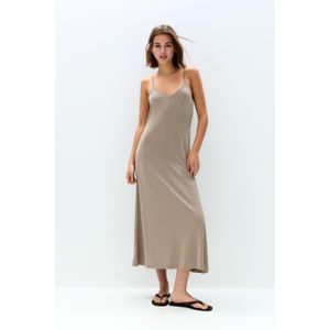 Soepelvallende Midi-Jurk Met Bandjes