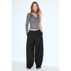 Barrel Broek Met Bandplooi