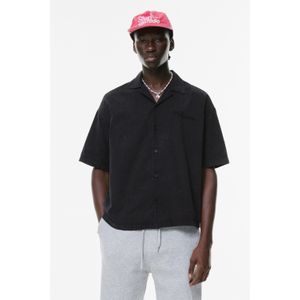 Overhemd Met Patch En Gewassen Look