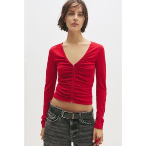 Top Met Lange Mouw En Haakjes