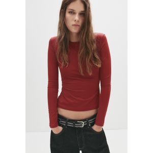 Nauwsluitend Polyamide T-Shirt