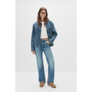 Straight Jeans Met Halfhoge Taille