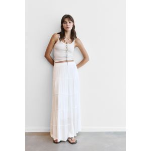 Halflange Rok Met Vlakken