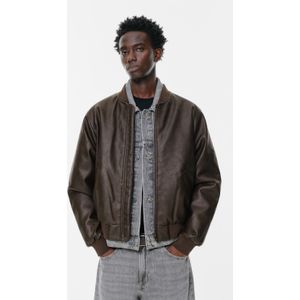 Bomberjack Met Leereffect